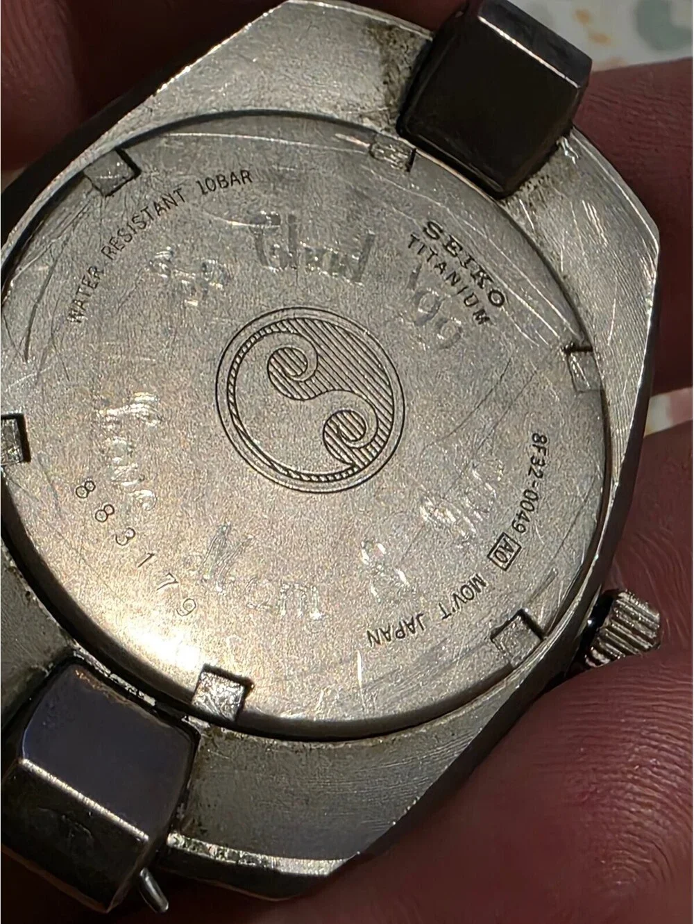 Seiko Perpetual Calendar Titanium Watch 8f32 0049